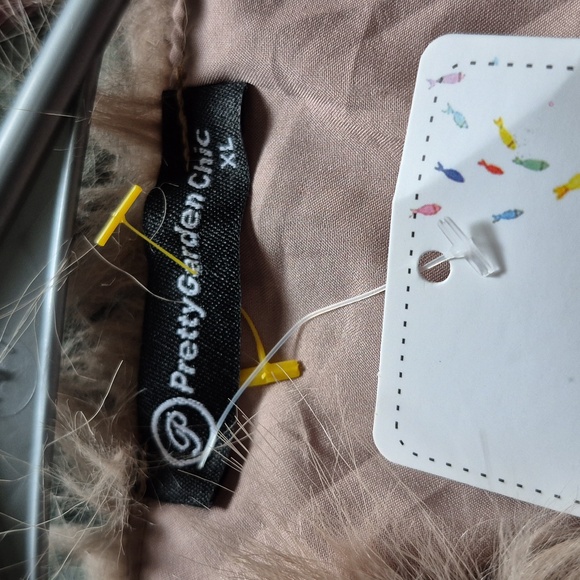 Faux Fur Jacket Sz.XL NWT Tan - Picture 6 of 7